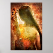 Een plaats om te rusten (Violin Art Poster) Poster (Voorkant)
