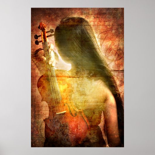 Een plaats om te rusten (Violin Art Poster) Poster (Voorkant)