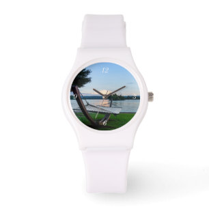 Een plaats om witte porty te ontspannen volgen horloge