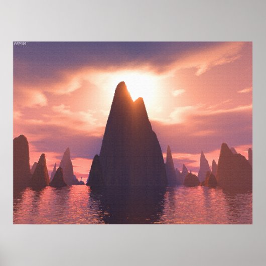 Een plaats van pieken poster (Voorkant)