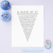 Een plak Pi-getallen Flyer (Enkel)