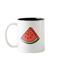 Een plak watermeloen