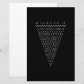 Een Plakje Pi-cijfers Briefpapier (Voorkant / Achterkant)
