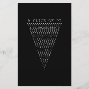 Een Plakje Pi-cijfers Briefpapier