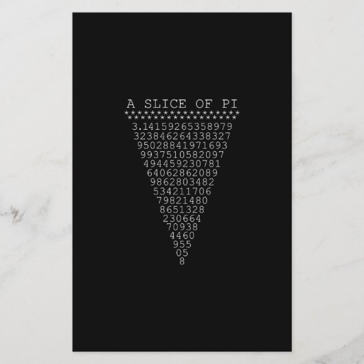 Een plakje Pi-cijfers Flyer (Voorkant)