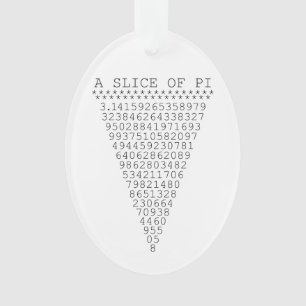 Een plakje Pi Grafiek Ornament