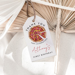 Een Plakje Plezier 1e Verjaardag Pizza Cadeaubijsl Cadeaulabel