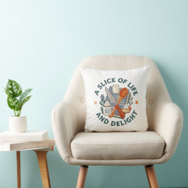 Een plakje van het leven en logo van het bedrijf D Kussen