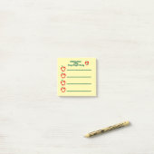 Een plakkerig briefje per dag houdt woede weg post-it® notes (Op bureau)