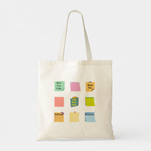 Een plakkerig briefje per dag houdt woede weg tote bag