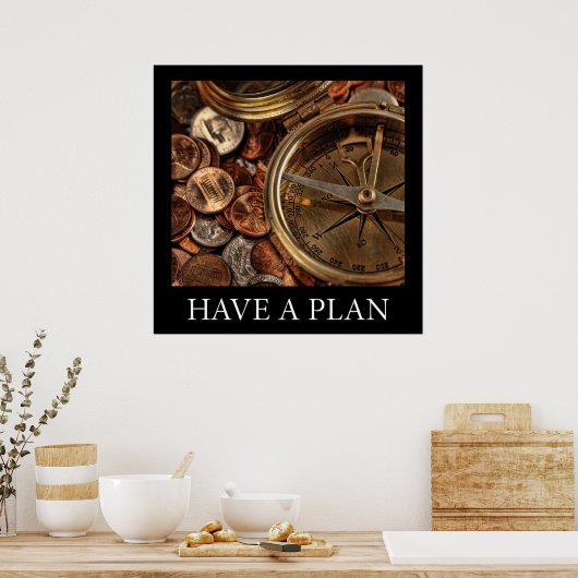 Een plan hebben poster (Keuken)