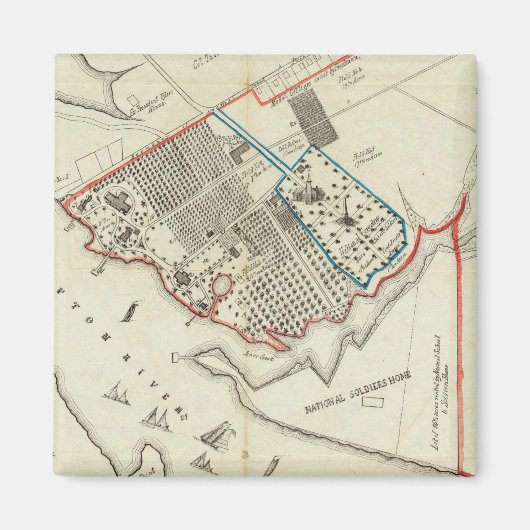 Een plan van het eigendom van de Hampton Normal Magneet (Voorkant)