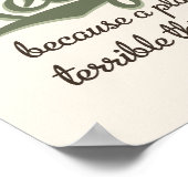 Een planeet is een verschrikkelijk Poster te versp (Hoek)