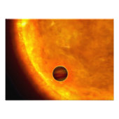 Een planeet op maat van Jupiter Foto Afdruk (Voorkant)