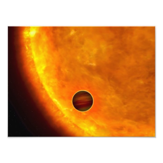 Een planeet op maat van Jupiter Foto Afdruk (Voorkant)