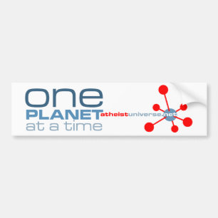 Eén planeet tegelijk bumpersticker