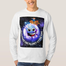 Eén planeet tegelijk verkennen. jongen in een rake