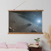 Een planetoïdengordel rond de heldere ster Vega. Hangend Wandkleed (Slaapkamer)