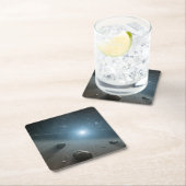 Een planetoïdengordel rond de heldere ster Vega. Kartonnen Onderzetters (Insitu)