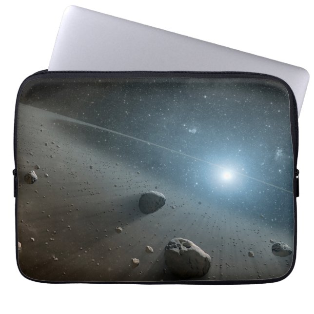 Een planetoïdengordel rond de heldere ster Vega. Laptop Sleeve (Voorkant)