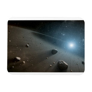 Een planetoïdengordel rond de heldere ster Vega. Magneet