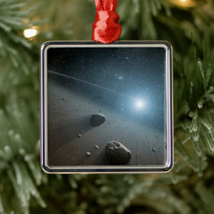 Een planetoïdengordel rond de heldere ster Vega. Metalen Ornament