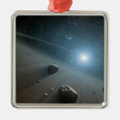 Een planetoïdengordel rond de heldere ster Vega. Metalen Ornament (Voorkant)
