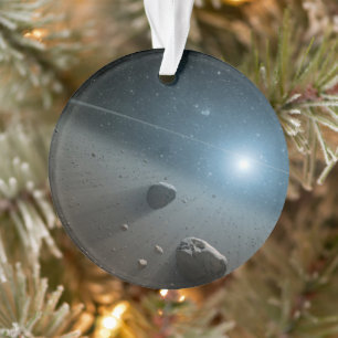 Een planetoïdengordel rond de heldere ster Vega. Ornament