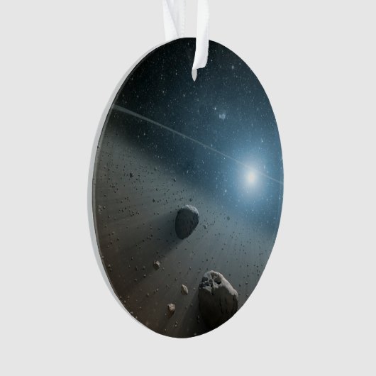 Een planetoïdengordel rond de heldere ster Vega. Ornament (voorkant)