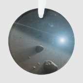 Een planetoïdengordel rond de heldere ster Vega. Ornament (voorkant)
