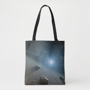Een planetoïdengordel rond de heldere ster Vega. Tote Bag