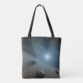 Een planetoïdengordel rond de heldere ster Vega. Tote Bag (Achterkant)