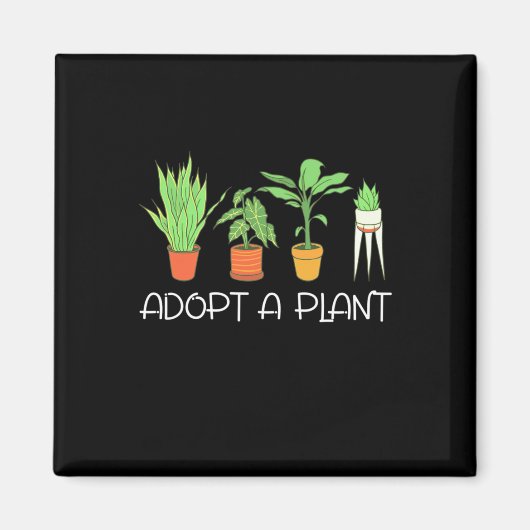 Een Plant aannemen Magneet (Voorkant)