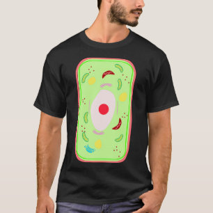 Een plant cel met vacuüm Mitochondria Golgi bodie T-shirt