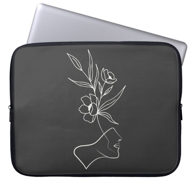 Een plant kweken laptop sleeve (Voorkant)