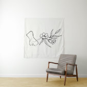 Een plant kweken wandkleed (In Situ (horizontaal))