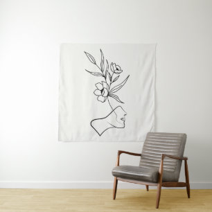 Een plant kweken wandkleed