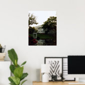 een plant op de Mississippi Poster (Thuiskantoor)