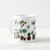 Een plant zonder gekke Funny planten houdt van mok (Voorkant links)