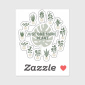 Eén Plantje Erbij Sticker (Vel)