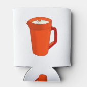 Een plastic Oranje pitcher Blikjeskoeler (Achterkant)