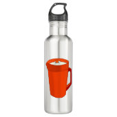 Een plastic Oranje pitcher Waterfles (Voorkant)