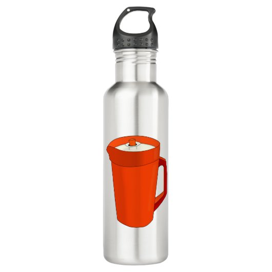 Een plastic Oranje pitcher Waterfles (Voorkant)