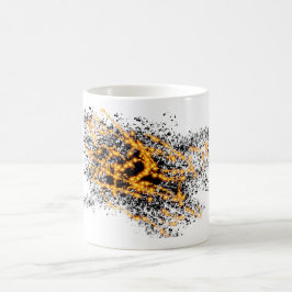 Een plastic van de "Reeks van de Vuurbal" van de V Koffiemok