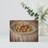 Een platter van citroenen briefkaart (Staand voorkant)