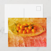 Een platter van citroenen briefkaart (Voorkant / Achterkant)