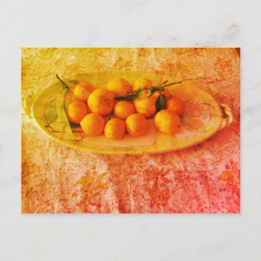 Een platter van citroenen briefkaart (Voorkant)