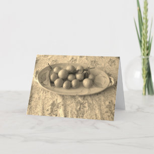 Een platter van citroenen kaart