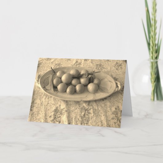 Een platter van citroenen kaart (Voorkant)