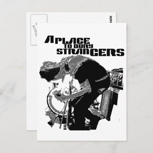 Een plek om het Poster van Bury Strangers te begra Briefkaart (Voorkant / Achterkant)